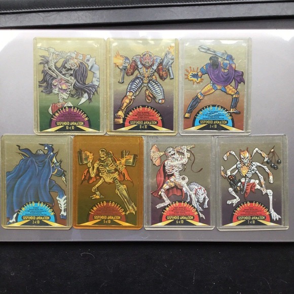 1995 Fleer Marvel Universe Suspended Animation Insert Cards Partial Set In Cases - Picture 1 of 16